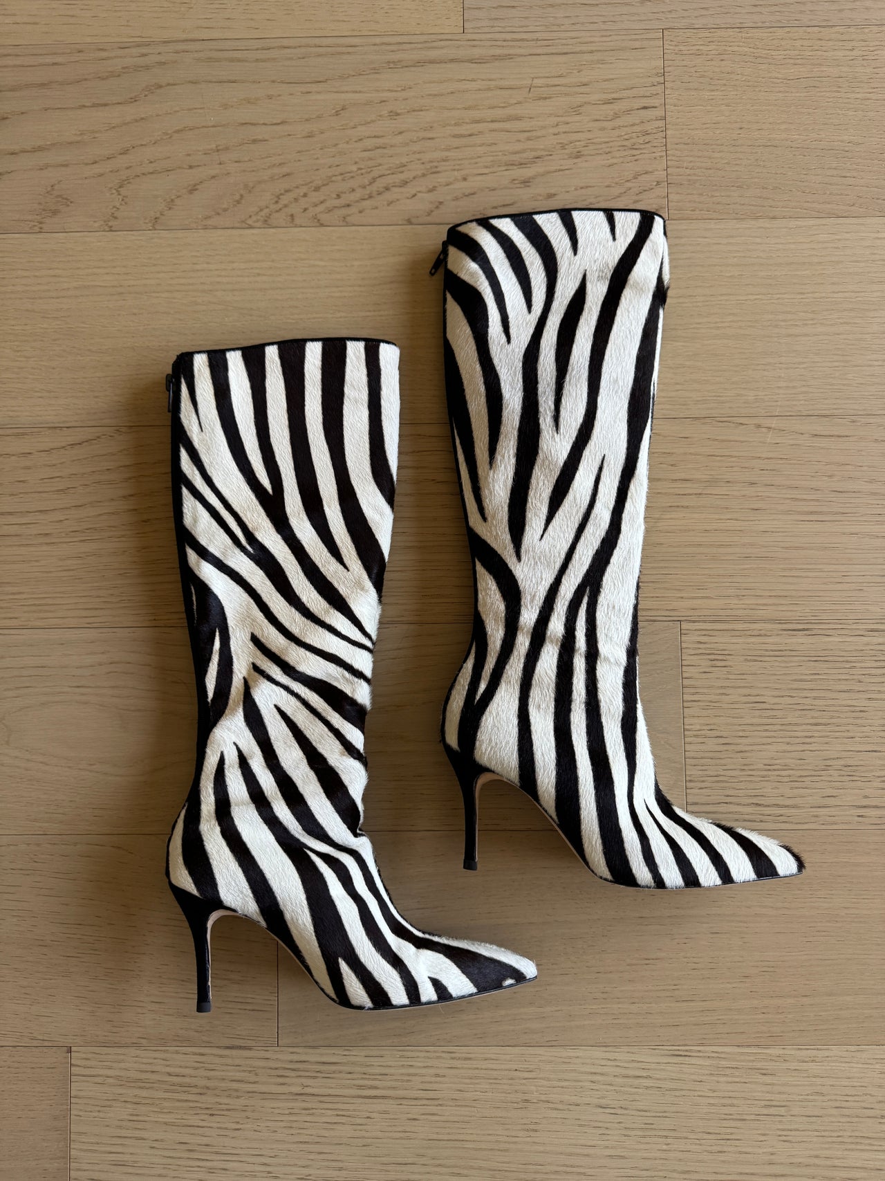 Manolo Blahnik Zebra Boots